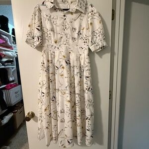 IVY CITY CO Floral White Dress